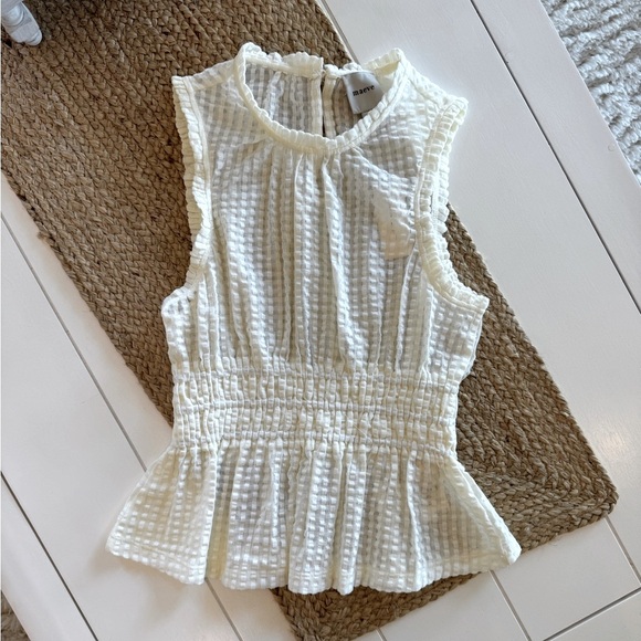 NWT Anthropologie Maeve Smocked White Lace Tank - Picture 3 of 5